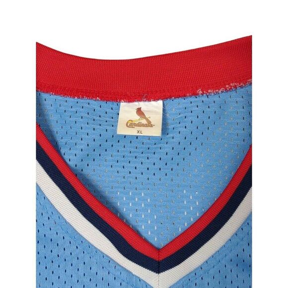 St. Louis Cardinals Jersey Men's XL Light Blue The Machine 5 Albert Pujols - Picture 3 of 9